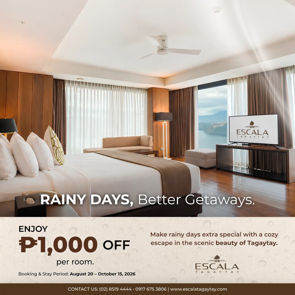 Escala Tgaytay Rainy Day Promo